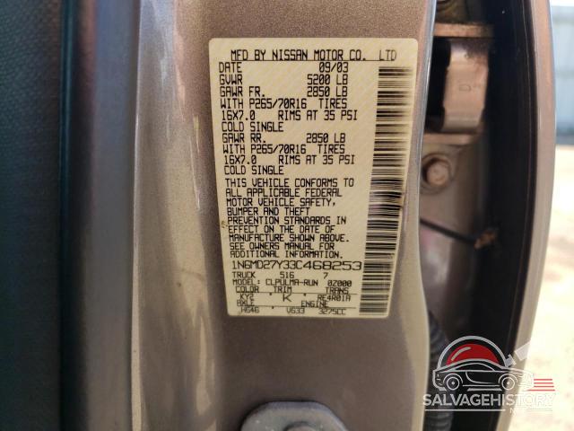 1N6MD27Y33C468253 2003 NISSAN FRONTIER photo no. 12