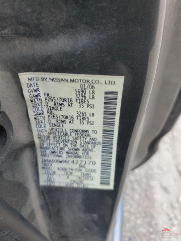 1N6AD06W96C427170 2006 NISSAN FRONTIER photo no. 12