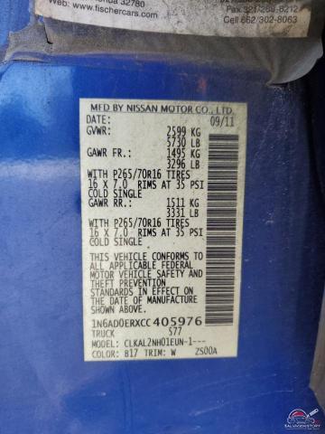 1N6AD0ERXCC405976 2012 NISSAN FRONTIER photo no. 12
