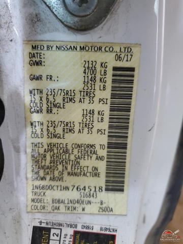 1N6BD0CT1HN764518 2017 NISSAN FRONTIER photo no. 13