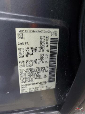 1N6ED1EK1PN650587 2023 NISSAN FRONTIER photo no. 12