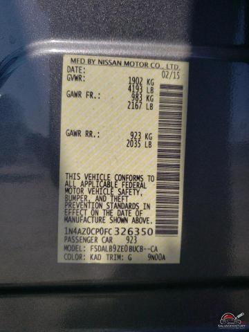 1N4AZ0CP0FC326350 2015 NISSAN LEAF photo no. 12