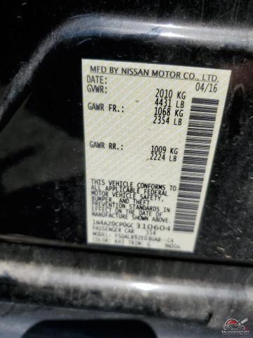 1N4AZ0CP0GC310604 2016 NISSAN LEAF photo no. 12
