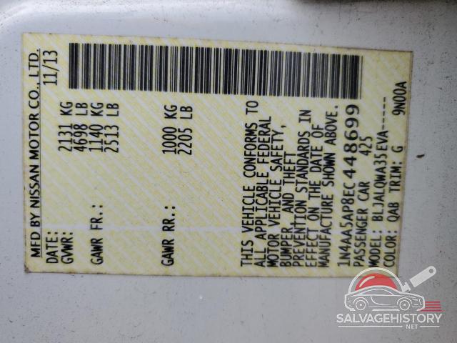 1N4AA5AP8EC448699 2014 NISSAN MAXIMA photo no. 13