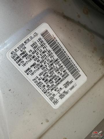 JN8AZ08W24W329485 2004 NISSAN MURANO photo no. 12