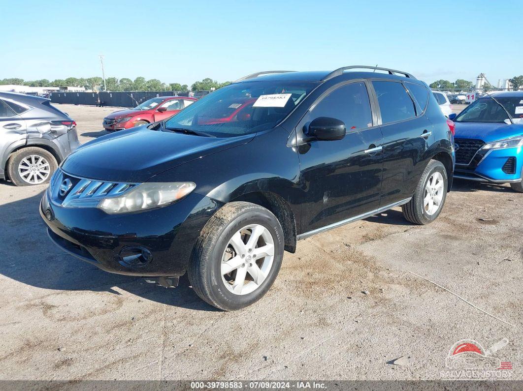 JN8AZ18U19W103398 2009 NISSAN MURANO photo no. 2