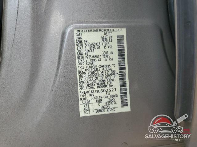 5N1AR18B78C602521 2008 NISSAN PATHFINDER photo no. 13