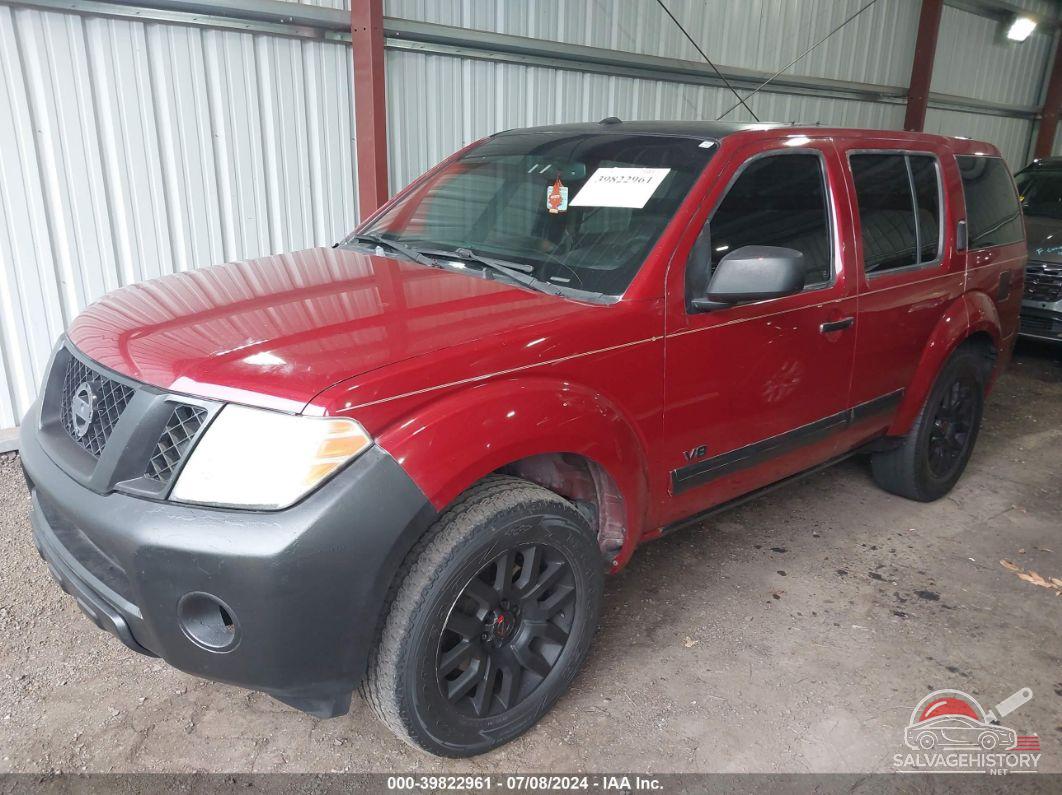 5N1BR18B38C622933 2008 NISSAN PATHFINDER photo no. 2