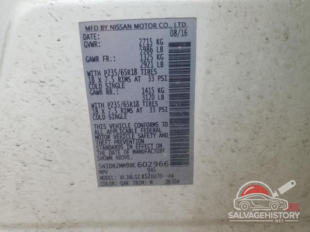 5N1DR2MM9HC602966 2017 NISSAN PATHFINDER photo no. 13