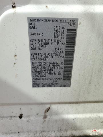 5N1DR2BN8LC580592 2020 NISSAN PATHFINDER photo no. 13