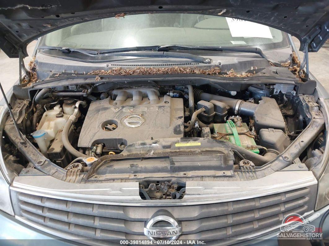 5N1BV28UX9N100356 2009 NISSAN QUEST photo no. 10