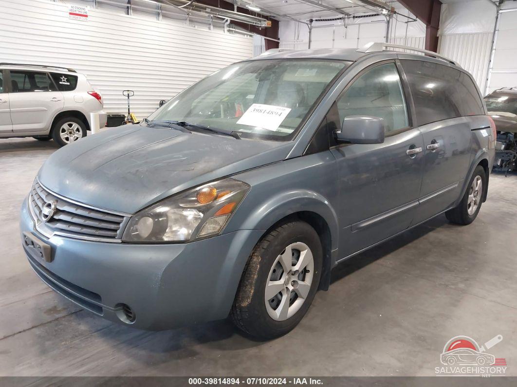 5N1BV28UX9N100356 2009 NISSAN QUEST photo no. 2