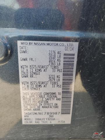 5N1AT2ML9EC789987 2014 NISSAN ROGUE photo no. 13
