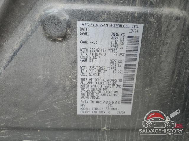 5N1AT2MT0FC785635 2015 NISSAN ROGUE photo no. 13