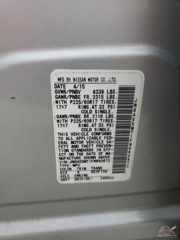 JN8AS5MT1FW660672 2015 NISSAN ROGUE photo no. 13
