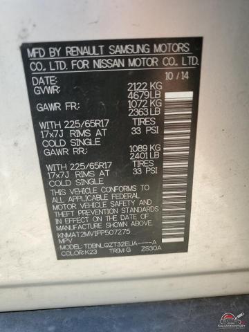 KNMAT2MV1FP507275 2015 NISSAN ROGUE photo no. 13