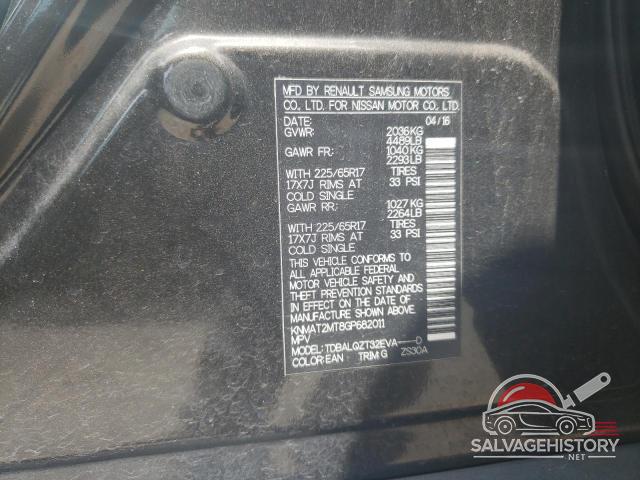 KNMAT2MT8GP682011 2016 NISSAN ROGUE photo no. 13