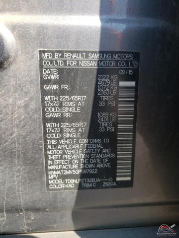 KNMAT2MV5GP597922 2016 NISSAN ROGUE photo no. 13