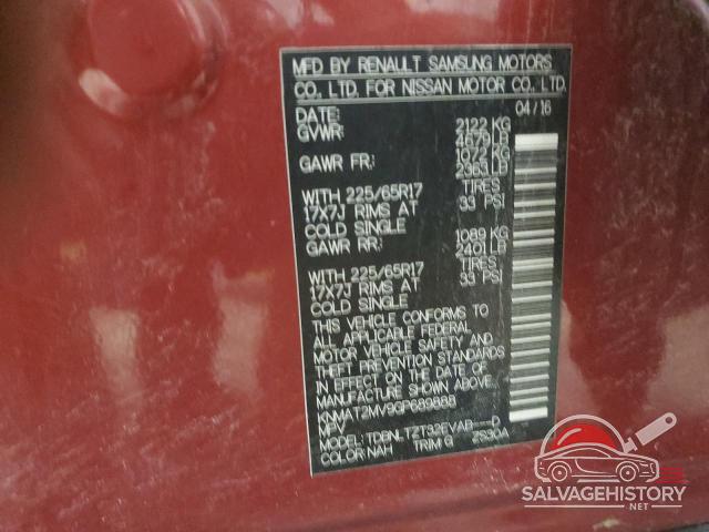 KNMAT2MV9GP689888 2016 NISSAN ROGUE photo no. 14