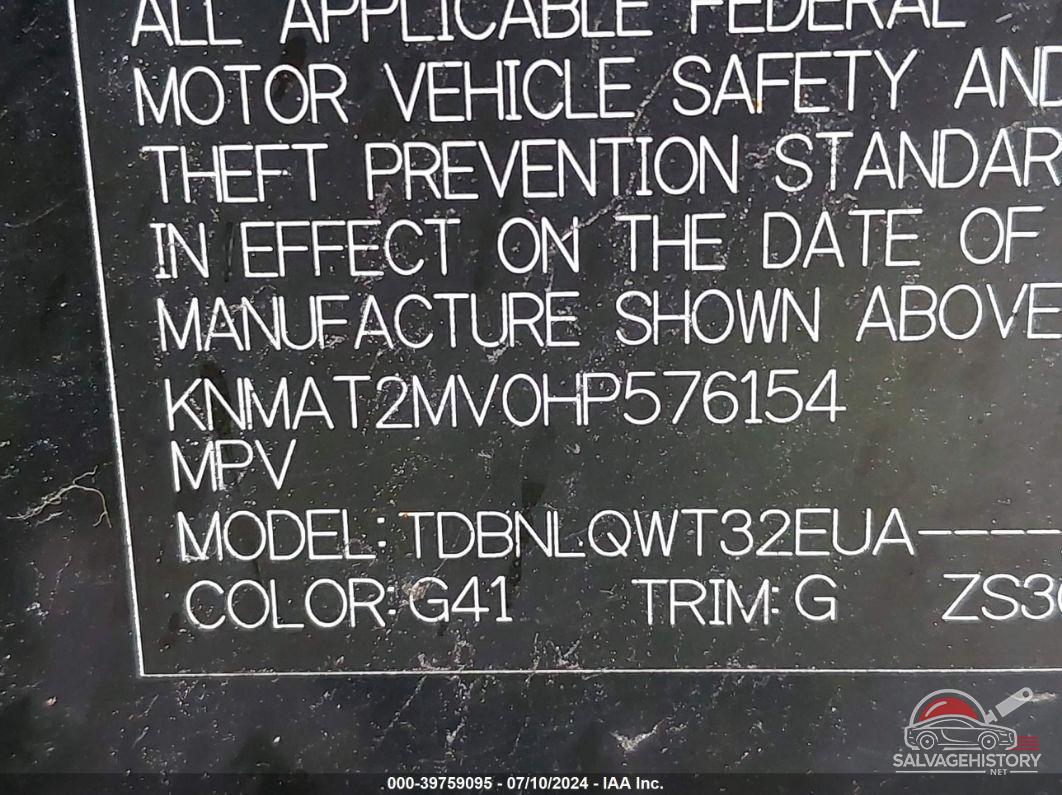 KNMAT2MV0HP576154 2017 NISSAN ROGUE photo no. 9