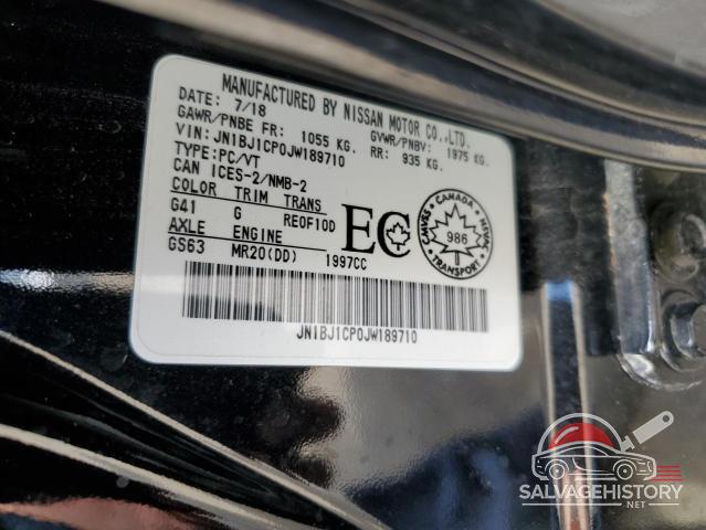 JN1BJ1CP0JW189710 2018 NISSAN ROGUE photo no. 13