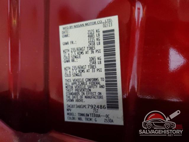 5N1BT3AB1PC792486 2023 NISSAN ROGUE photo no. 13