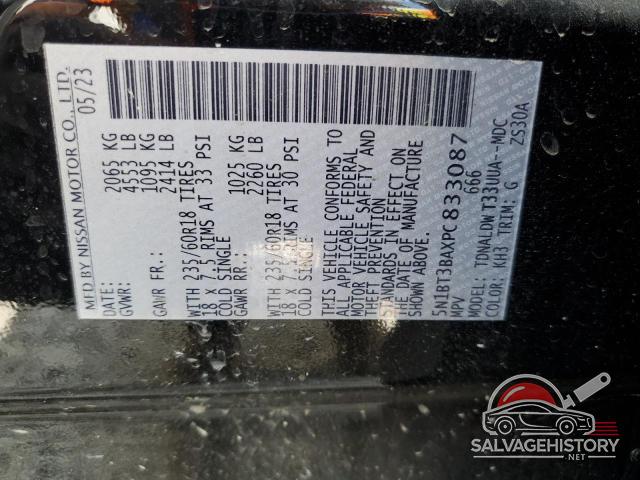 5N1BT3BAXPC833087 2023 NISSAN ROGUE photo no. 13
