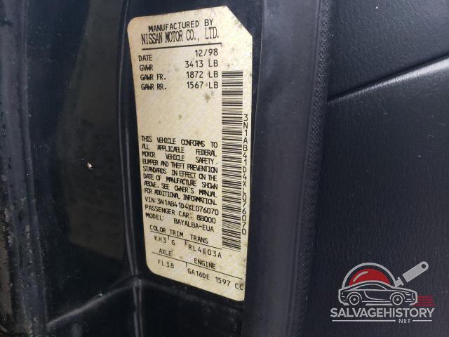 3N1AB41D4XL076070 1999 NISSAN SENTRA photo no. 12