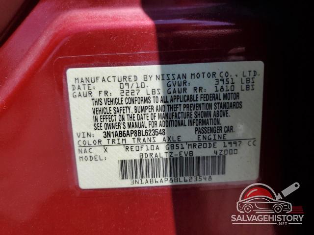 3N1AB6AP8BL623548 2011 NISSAN SENTRA photo no. 12