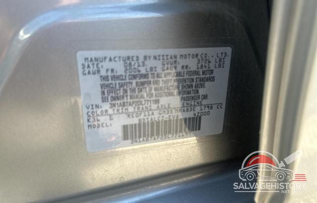 3N1AB7AP2DL771199 2013 NISSAN SENTRA photo no. 10