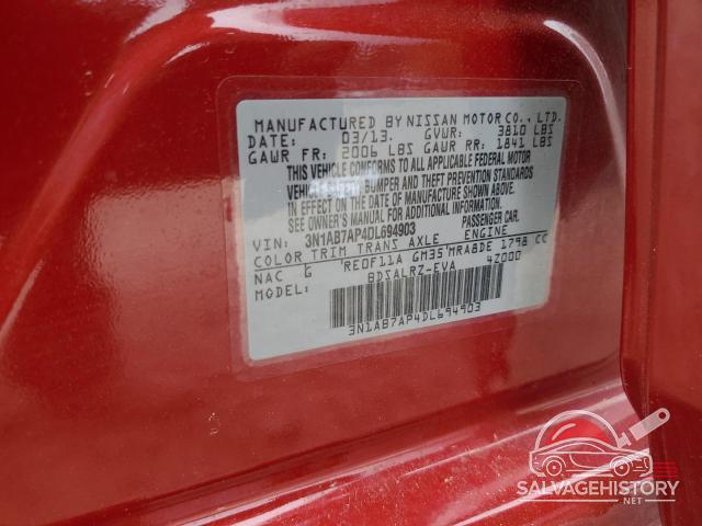 3N1AB7AP4DL694903 2013 NISSAN SENTRA photo no. 13