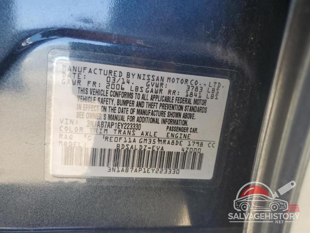 3N1AB7AP1EY223330 2014 NISSAN SENTRA photo no. 13