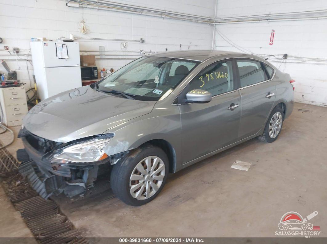 3N1AB7AP7EY253691 2014 NISSAN SENTRA photo no. 2