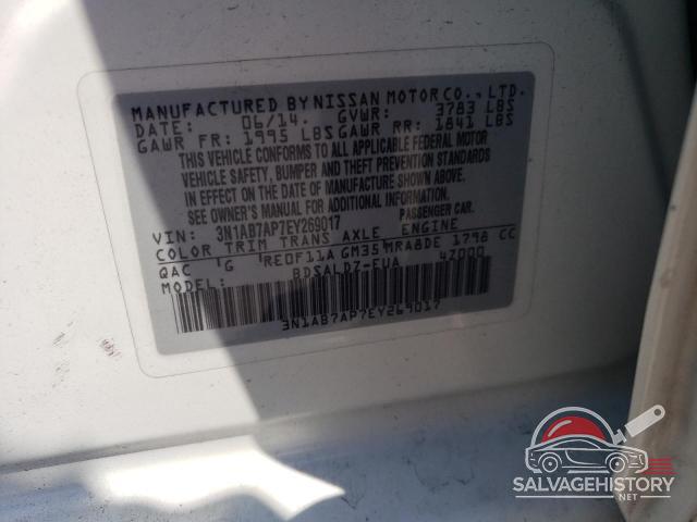 3N1AB7AP7EY269017 2014 NISSAN SENTRA photo no. 12
