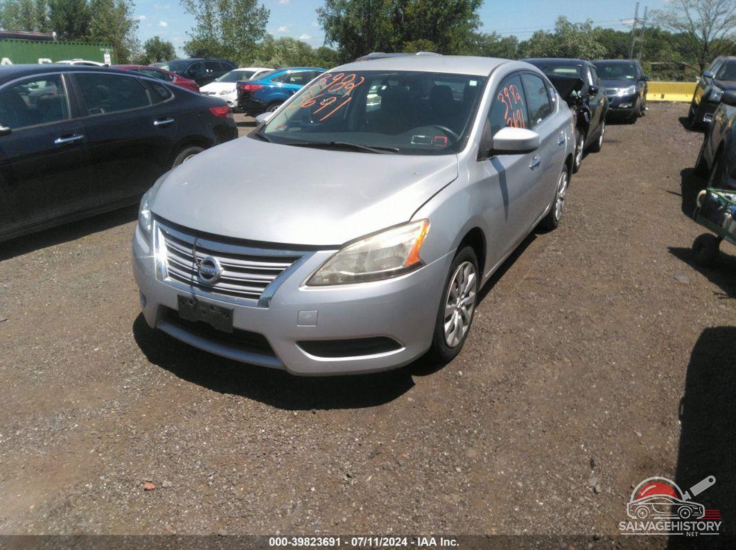 3N1AB7AP9EL685616 2014 NISSAN SENTRA photo no. 2