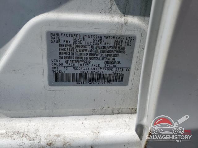 3N1AB7AP0FY364391 2015 NISSAN SENTRA photo no. 12