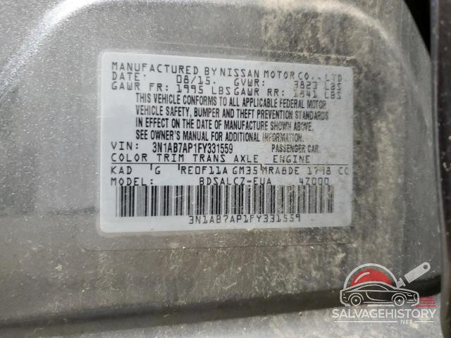 3N1AB7AP1FY331559 2015 NISSAN SENTRA photo no. 12