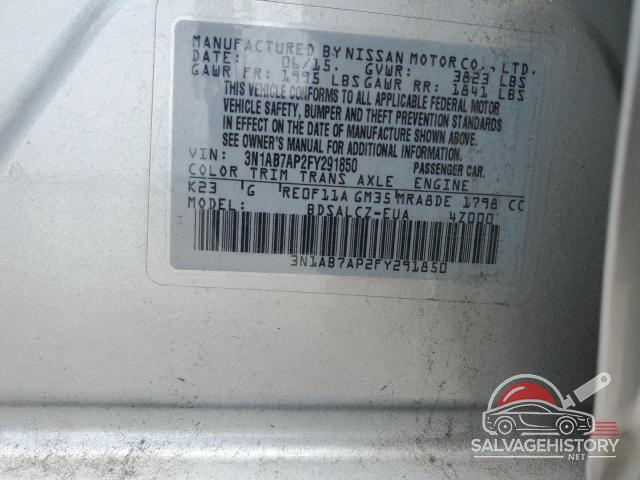 3N1AB7AP2FY291850 2015 NISSAN SENTRA photo no. 12