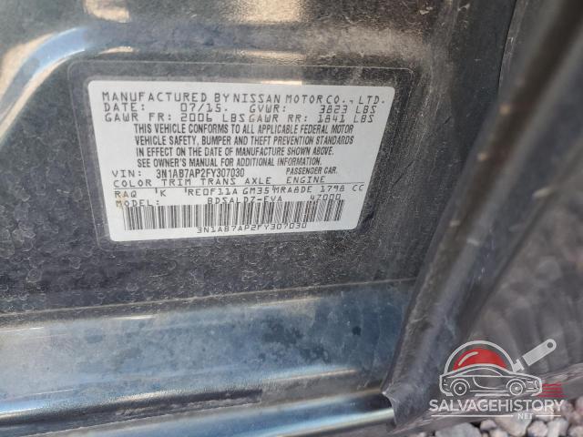3N1AB7AP2FY307030 2015 NISSAN SENTRA photo no. 12