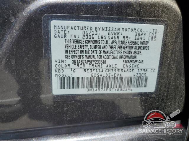 3N1AB7AP5FY230346 2015 NISSAN SENTRA photo no. 13