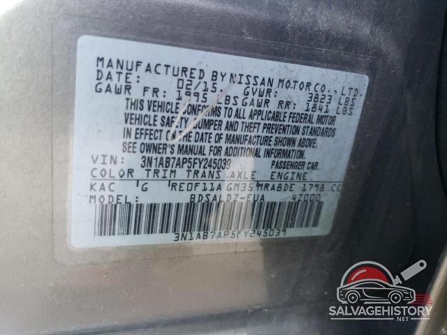 3N1AB7AP5FY245039 2015 NISSAN SENTRA photo no. 12