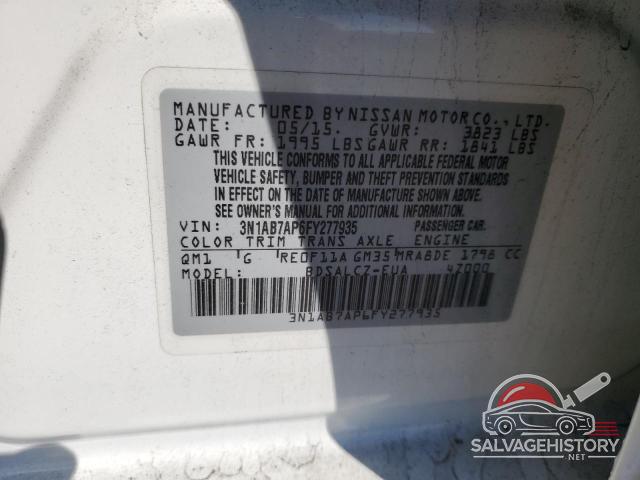 3N1AB7AP6FY277935 2015 NISSAN SENTRA photo no. 13
