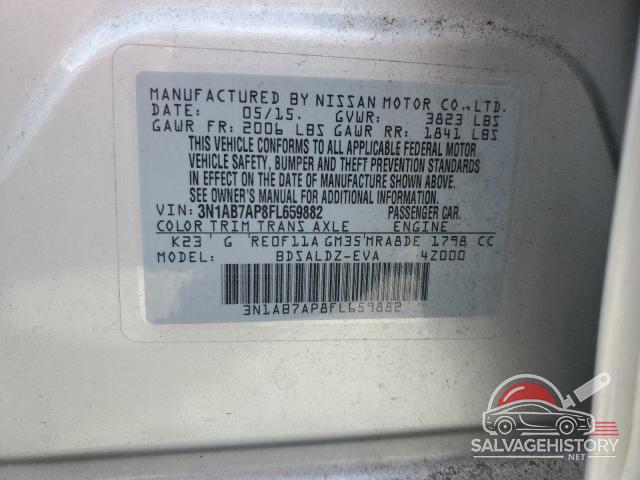 3N1AB7AP8FL659882 2015 NISSAN SENTRA photo no. 12