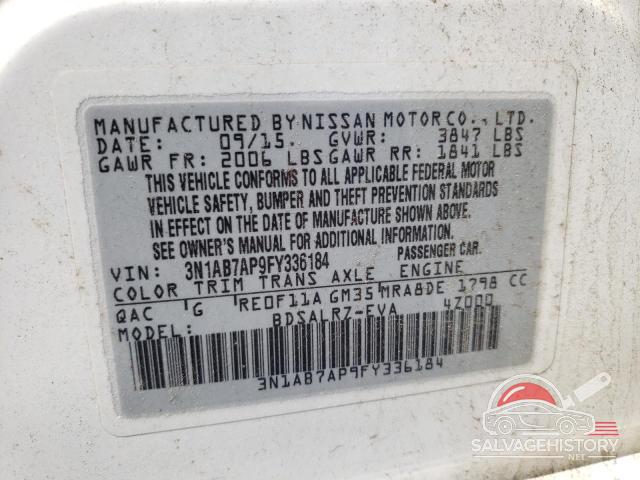 3N1AB7AP9FY336184 2015 NISSAN SENTRA photo no. 12