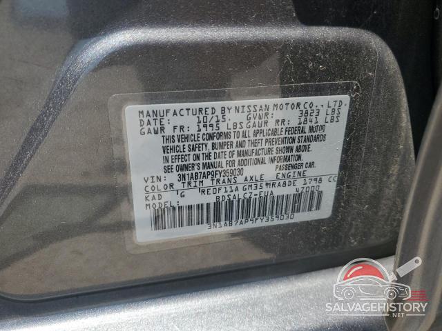 3N1AB7AP9FY359030 2015 NISSAN SENTRA photo no. 12