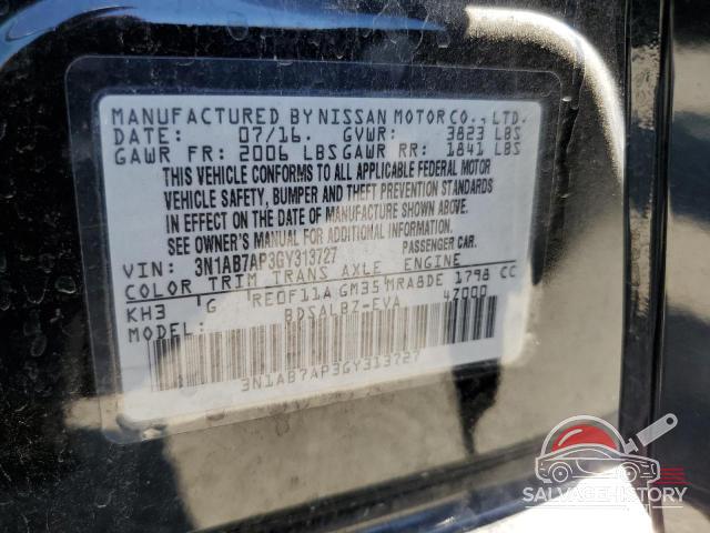3N1AB7AP3GY313727 2016 NISSAN SENTRA photo no. 12