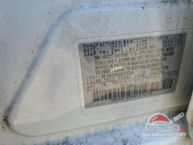 3N1AB7AP0HY376348 2017 NISSAN SENTRA photo no. 12