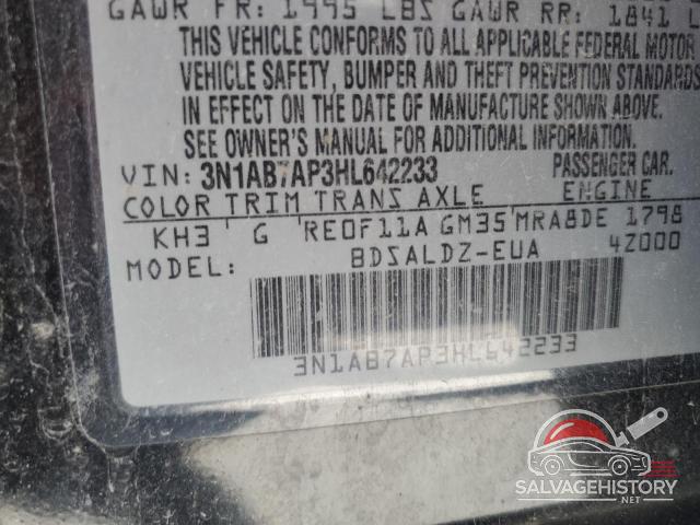 3N1AB7AP3HL642233 2017 NISSAN SENTRA photo no. 13