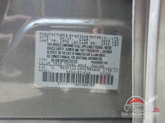 3N1AB7AP5HY320700 2017 NISSAN SENTRA photo no. 13