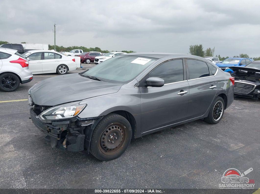 3N1AB7AP0KY369357 2019 NISSAN SENTRA photo no. 2